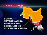 Explosive device found in front of Iglesia ni Cristo in NCotabato