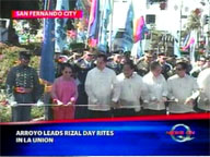   QTV:   Arroyo leads Rizal Day rites in La Union