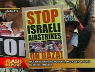 Militants stage rally in front of Israeli embassy