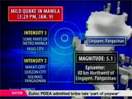  QTV:  Mild quake jolts Metro Manila