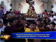 <b>Saksi:</b> Some 10K devotees flock to C Oro Nazarene feast