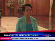  QTV:  Arroyo to veto Right of Reply Bill
