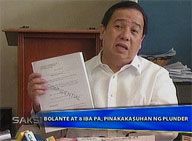 <b>Saksi: </b>Gordon recommends charges vs Bolante, 8 others