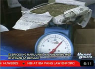 72 bricks of marijuana seized in Benguet