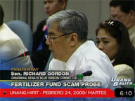 Sen. Gordon on Senate panel's fertilizer fund scam report