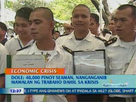  QTV:  40,000 Pinoy seaman might be jobless due to crisis
