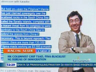 <b>QTV:</b> RP blacklists Chip Tsao over racist column