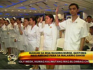 Many new nurses want to work abroad