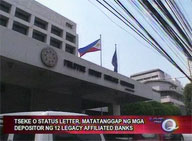 Depositors of 12 Legacy banks to receive status letter