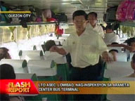 LTO chief Lomibao inspects buses at Araneta Center terminal