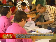 Taxpayers rush to filing center to beat 5 p.m. deadline