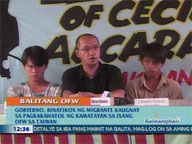  QTV:  Group slams govt over death sentence on Pinoy in Taiwan