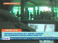<b>QTV:</b> Diosdado Macapagal Int'l Airport on alert vs human swine flu