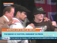 <b>QTV:</b> Pacquaio, Hatton hold presscon in Las Vegas