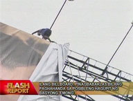 Some tarps ordered removed as safety precaution