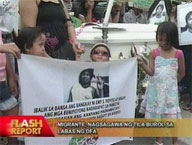Migrante holds 'wake' outside DFA