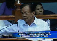  Saksi:  Enrile-Pimentel row heats up, reaches plenary
