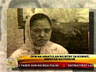 Pinay OFW on death row in Kuwait to be pardoned
