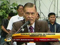 Gonzalez out, Devanadera in as DOJ chief