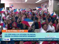   QTV:   155 abused OFWs return from Middle East