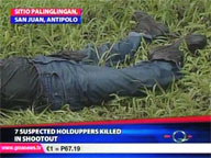  QTV:  7 suspected robbers killed in Antipolo shootout