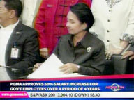 <b>QTV:</b> Arroyo OKs 50% salary increase for gov't workers