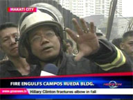 <b> QTV: </b> Fire engulfs Campos Rueda Bldg.