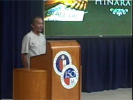 Rene Pe&ntilde;as' last speech