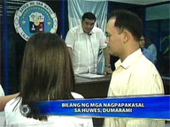  Saksi:  Many prefer civil wedding over church due to crisis
