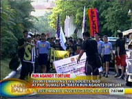 Cops, NGOs take part in 'Basta Run Against Torture'