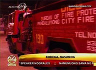 Fire hits Mandaluyong City warehouse