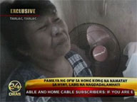 Family mourns death of Filipino with A(H1N1) in HK