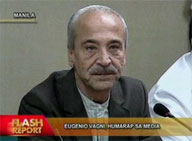 Eugenio Vagni faces the media
