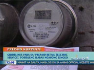  QTV:  Guidelines for 'prepaid retail electric service' out this week