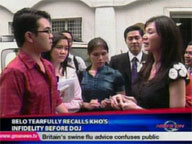 <b>QTV:</b> Dr. Belo recalls Kho's infidelity before DOJ
