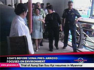 <b>QTV: </b>3 days before SONA: Arroyo focuses on environment