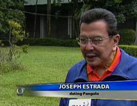  Saksi:  Erap runs, literally, in TV ad