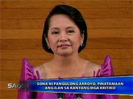  Saksi:  Arroyo answers issue on term extension during SONA