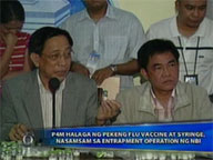 <B>Saksi:</B> NBI seizes P4M worth of fake flu vaccines
