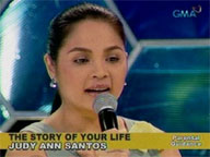 <b>Showbiz Central:</b> Judy Ann Santos in 'The Story of your Life'