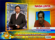 Interview with Sec. Jesus Dureza on Cotabato City blast