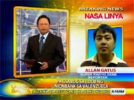 DzBB's Allan Gatus on blast at ATM booth in Valenzuela