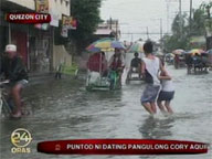 Several Metro Manila areas flooded due to heavy rains