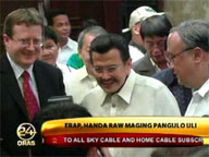 Erap warns lawmakers vs pushing for Charter change