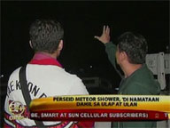 Rain, clouds block view of meteor shower