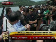 Customs agents seize foreign ship laden with guns
