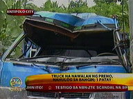 Truck falls into ravine in Antipolo; 1 killed