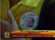 Cardinal Sin commemorated on his 81st birthday