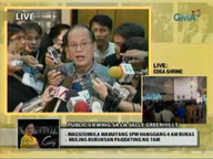Press briefing on details of Cory Aquino wake