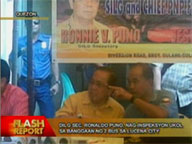 DILG chief Puno inspects site of bus collision in Lucena